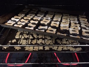 ACK Treats in oven